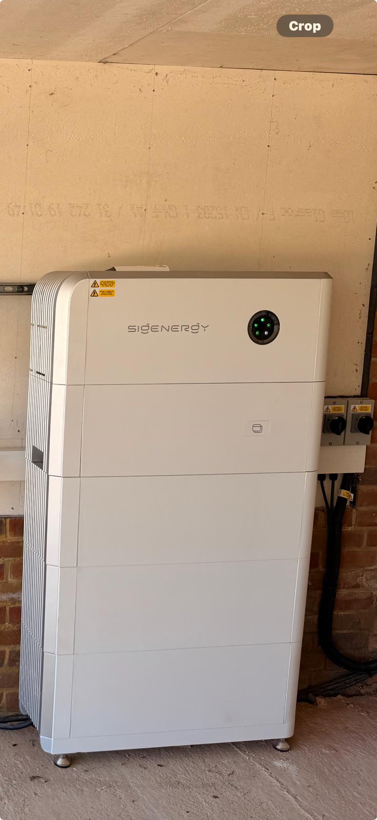 Sigenergy battery storage unit installed indoors by GS Solar